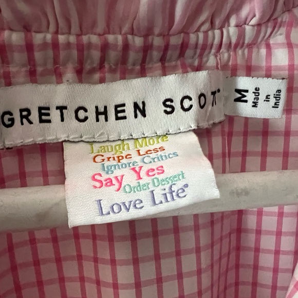 Pink Striped Ruffle Dress - Picture 2 of 3